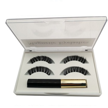 Magnetic eyeliner natural long false lashes