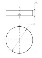 Piezo Disc for Ultrasonic Sensor dual frequency