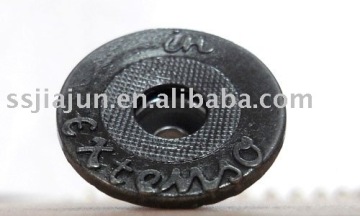 metal button/jeans button(with a hole in the centre)