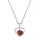 Red Goldstone Love Heart Birthstone Pendante Colliers de pierre précieuse pour les femmes