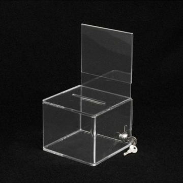 acrylic donation money box