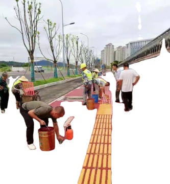 PU Material Concrete Mats Stamping Molds for Blind Designs