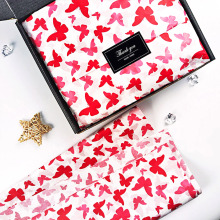 Butterfly Pattern Theme Inner Lining Paper Snow Pear Paper Floral Gift Packaging Materials Flower Art Inner Lining Paper