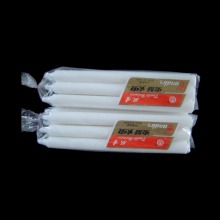6pcs polybag household white candles for congo market