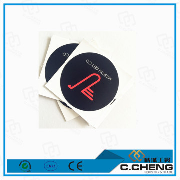 custom company brand matte logo sticker