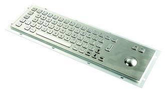 Waterproof Multi-language long Metal Keyboard With Trackbal