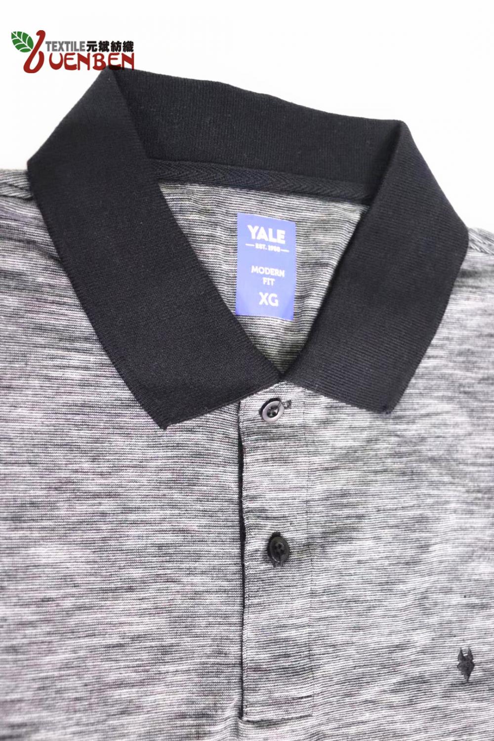 Polo YD Slub pour hommes avec patte normale