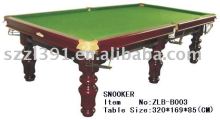 Solid Wood Snooker Table with 6 Carven Legs