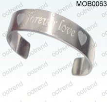 Couple love forever love bangle forever bands in surgical steel 316 free engraving