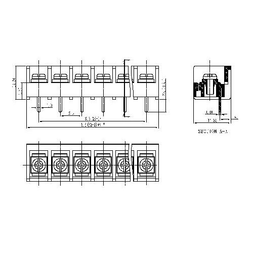 AT826-8.5XXX-01 Barrier Terminal Block Pitch8.5mm 