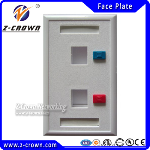 hot sell US rj45/rj11 face plate with 1/2/3/4/6 port for network cabling