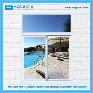 Popular clear glass aluminium sliding window