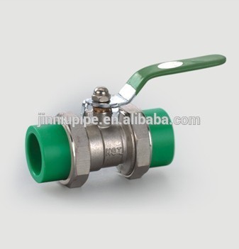 Double PPR Brass Union Ball Valve