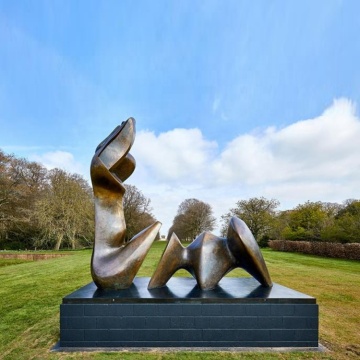 Outdoor decor large bronze abstract sculpture