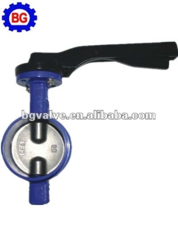 Grooved butterfly valve