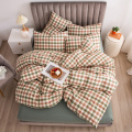 Bán buôn sợi bông nhuộm duvet cover bộ giường