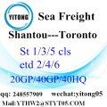 Service de Shantou à Toronto de camionnage