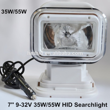 Wholesale 7'' 9-32V 35W/55W Wireless remote control Vehicle Search light, Marine search light, rotating search light