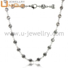 Fashion stainless steel long link chain necklace