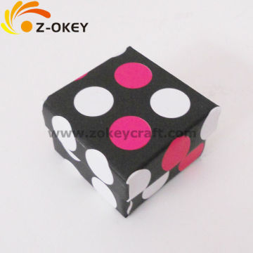 Dot printed design cardboard gift boxes