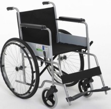 Standard steel wheelchair