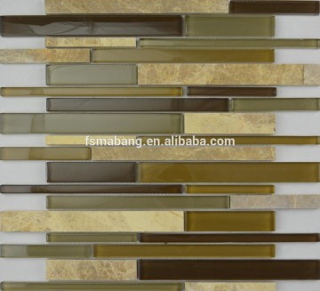 MBP4014 Eco-friendly Strip Lowes Glass Tile Kitchen Backsplash