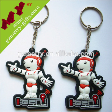 Cheap plastic keychain / custom rubber keychain