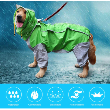 10 Size Waterproof 4 Legs Pets Raincoat