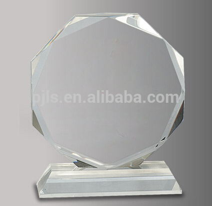 octagonal glass plaque