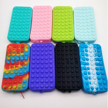 Custom Pop Fidget Pen Bag Silicone Purses