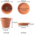 5 1/2 inch Clay Ceramic Pottery Planter