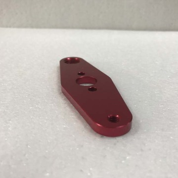 usinage sur mesure de pièces en aluminium de surface rouge