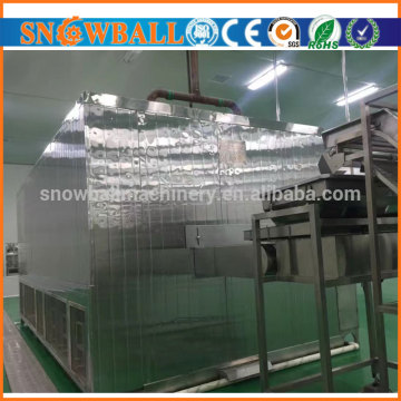 CE IQF Green pea/okra/potato quick freezing processing type industrial IQF tunnel freezer