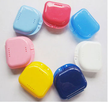 colorful beautiful denture retainer box