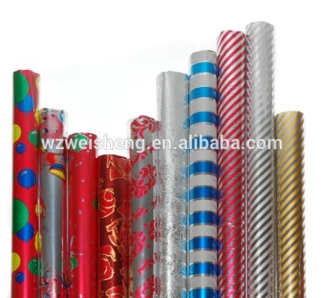 Color metallic paper,colorful metallized paper,metallic roll wrapping paper