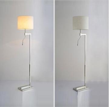 Modern fabric lampshade floor lamp