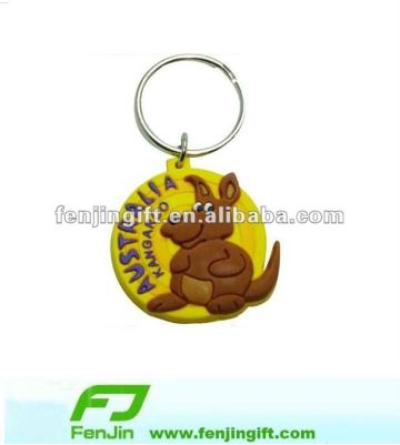 Pvc 3d logos keychain