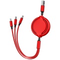 3 In 1 Retractable USB Charging Cable