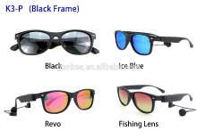 CE FDA RoHS polarized wireless bluetooth headset sunglasses