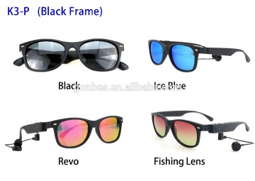 CE FDA RoHS polarized wireless bluetooth headset sunglasses