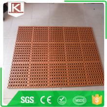 Good drainage rubber flooring mat
