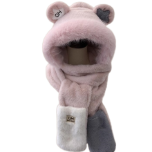 Wholesale Factory Plush Hat: Autumn/Winter Scarf Hat with Ear Protection
