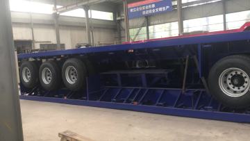 2or3 Axles 40ft Container Flatbed Semitrailer New
