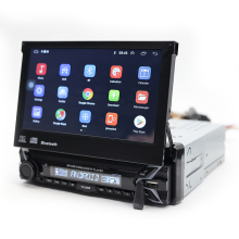 1din Big Retractable Screen Android GPS Car Player Touch Screen DVD