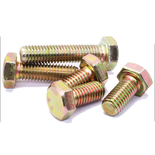 Hex Bolt Carbon Steel Yellow Zinc Hex Bolt