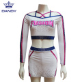 Kevir Metallic Cheer Top Uniforms