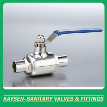 DIN/3A Sanitary manual weld direct-way ball valves