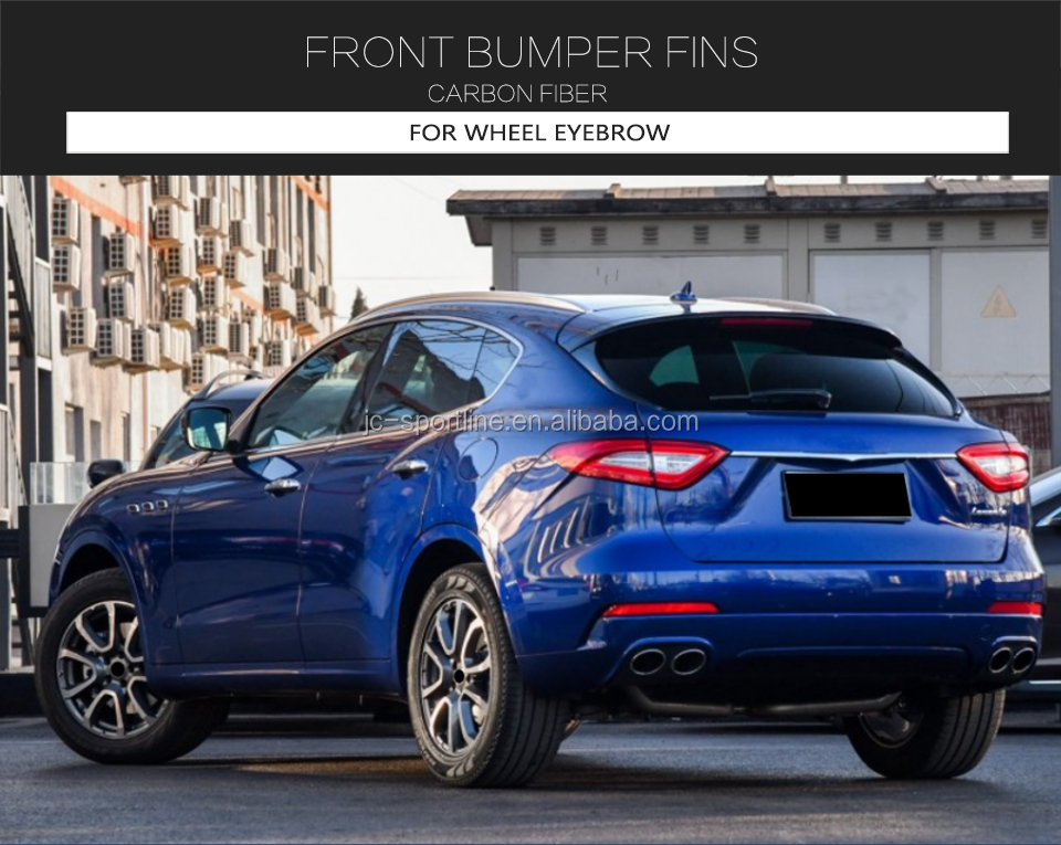Carbon Fiber Car Wheel Fender Flare Trims for Maserati Levante 16-18