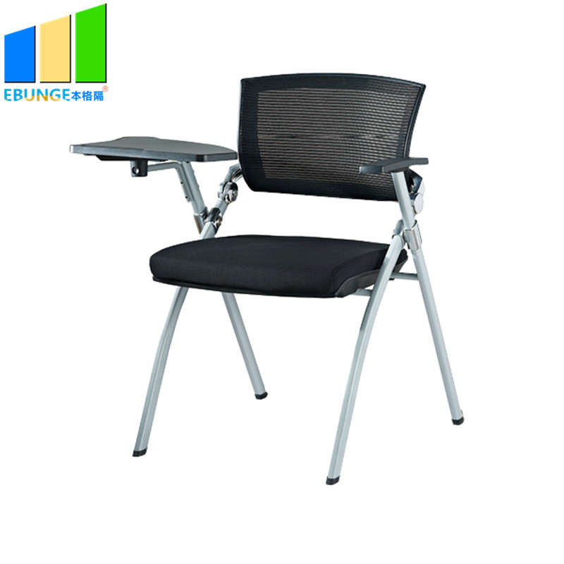 Conference Table PP Frame Training Room Desk White Metal Modern Stackable Office Chair