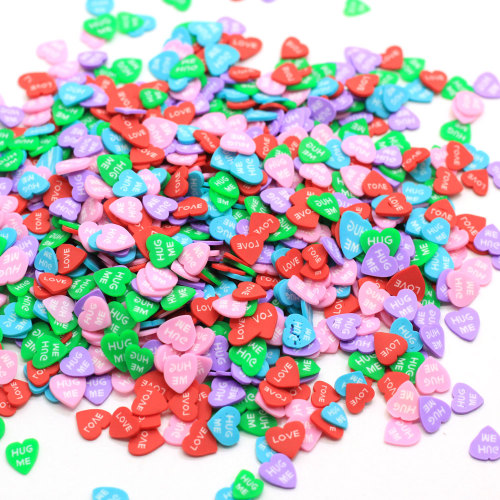 Heart Love Polymer Clay Spray Sprinkle For Kids Diy Craft Clay Nail Art Διακόσμηση λευκώματος DIY